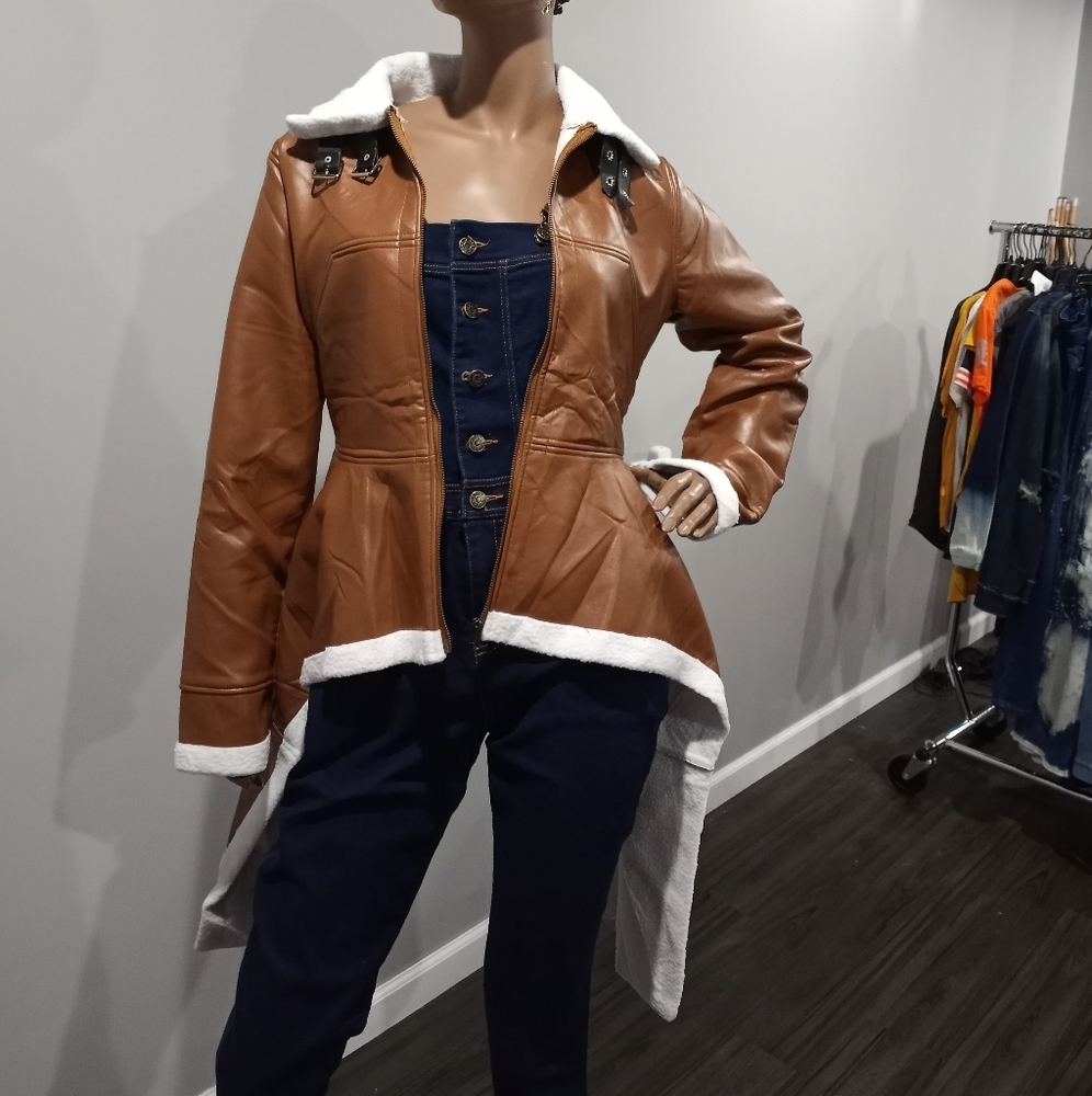 🔥 aviator Faux leather coat - Picture 2 of 7